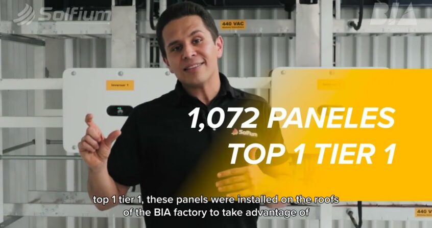 BIA Manufacturing optimiza su operación industrial con energía solar de Solfium.